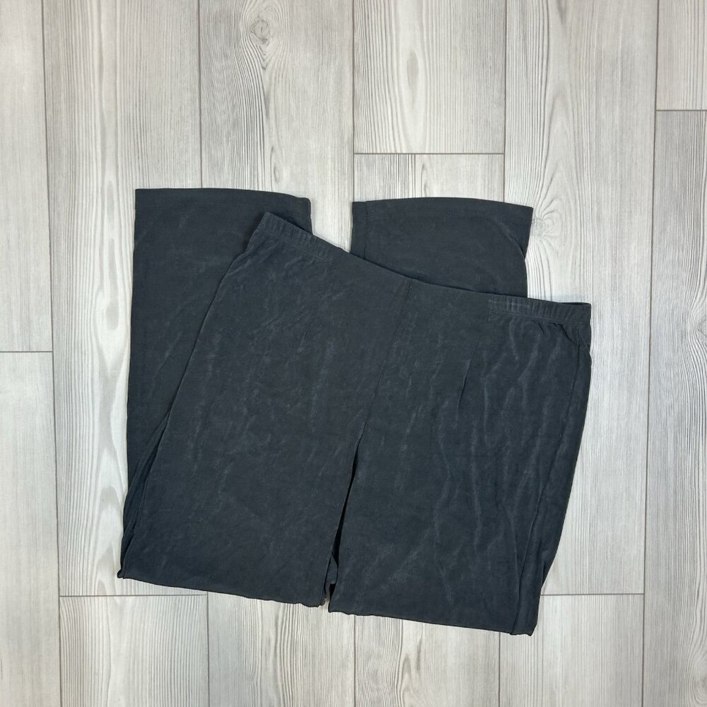 Chico’s Travelers 3 XL US 16/18R Dark Gray No Tummy Pants Pull On Stretch